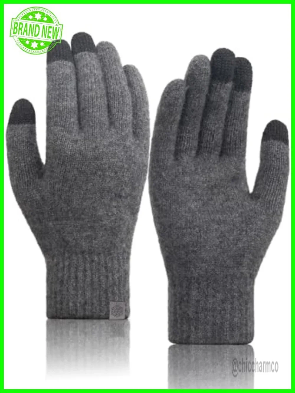 100% Merino Wool Touchscreen Gloves for Women - Thermal Winter Driving Running